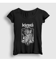 Presmono Kadın Siyah Snakes V2 Behemoth T-Shirt 388357tt