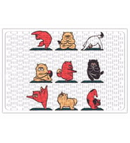 Cat Yoga Köpek Puzzle 240 Parça Yapboz