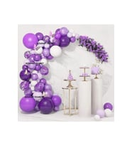 MOR BALON ZİNCİR SET