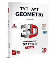 3D Yayınları TYT - AYT Geometri Video Destekli Defter 2. Kitap