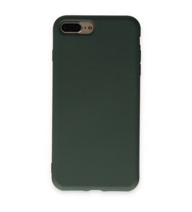 Iphone 7 Kılıf Nano Içi Kadife Silikon - Koyu Yeşil