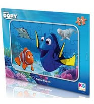 KS Games 24 Parça Kayıp Balık Dori Frame Puzzle - Kız Çocuk - 3 Yaş Üzeri - DR704