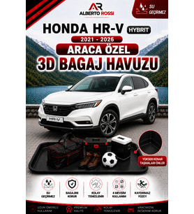Honda Hr-V Hybrit 2021 - 2026 Araca Özel 3D Bagaj Havuzu