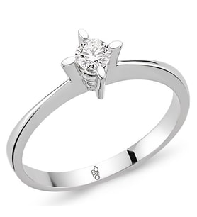 Romeo Pırlanta 0.20 Ct Tektaş Yüzük RM20041 (Çok Renkli)