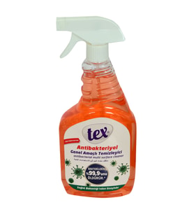 Tex Antibakteriyel Genel Amaçlı Temizleyici Tüm Yüzeyler İçin Turuncu Spreyli 750 ML