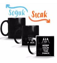 Star Wars Keep Calm And Use The Force Sihirli Kupa Bardak Porselen
