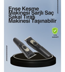 Northcity Kablosuz Paslanmaz Çelik Bıçaklı Profesyonel Saç ve Sakal Tıraş Makinesi – Sessiz Güçlü ve Ergonomik