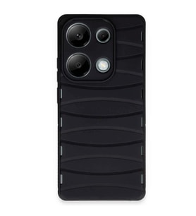 Xiaomi Redmi Note 13 Pro 4G Kılıf Bibercas Silikon Kapak - Siyah