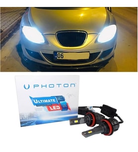 Seat Leon Mk2 Led Xenon Kısa Far Ampulü H7 Ultimate 9500 Lumens Yeni Seri Beyaz