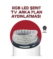 Mey İthalat® Kendinden Yapışkanlı LED Şerit Televizyon Aydınlatması 2mt
