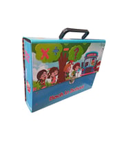 Saplı Klasör Figürlü 1 Adet Kulplu Klasör 32x24x7 cm Okul Öğrenci Klasörü Saplı Çanta Saplı Dosya 