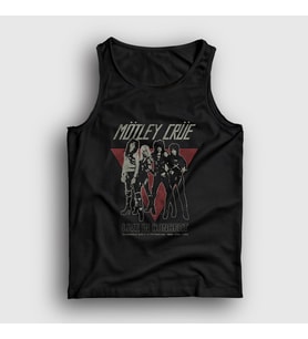 Presmono Unisex Siyah Band V2 Mötley Crüe Atlet 375723tt