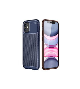 Apple iPhone 12 Uyumlu Kılıf Zore Negro Silikon Kapak (Lacivert)