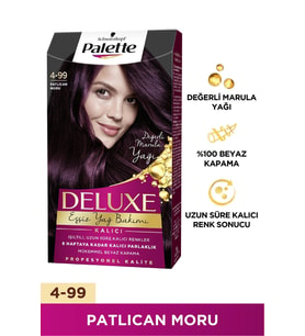 Palette Deluxe Saç Boyası 4-99 Patlıcan Moru