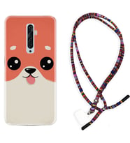Oppo Reno 2Z 4 Lite 4 Pro 5 6 7 A31 Kılıf Boyun Asklı Rasta Silikon Sevimli Köpek 1731