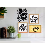 BK Home Dekoratif 3’lü Retro Ahşap Tablo ve Konsept Duvar Dekoru-5