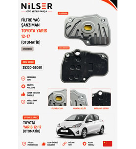 Toyota Yaris Şanzıman Yağ Filtre 2012-2017 Otomatik