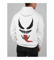 Venom Karakter Baskılı Unisex Oversize Film Hoodie