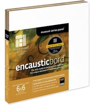 Ahşap Boyama Paneli: Müze Serisi Encausticbord, 6x6, 1/8 İnç Derinlik 4