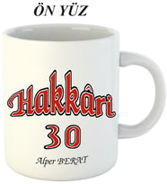 Kişiye Özel Hediyelik Hakkari 30 Kupa Bardak