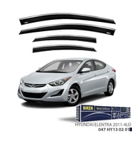 Niken Hyundai Elentra 2011- Kromlu Cam Rüzgarlığı 4 LÜ