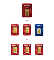 Nadir Gold 24 Ayar 12,5 Gram Altın (1 Ad 5 Gram Altın + 1 Ad 2,5 Gram Altın + 5 Ad 1 Gram Altın )