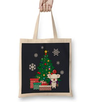 Moogle Around The Christmas Tree Final Fantasy Bez Çanta Uzun Saplı