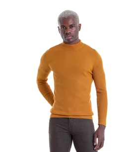 Hatemoğlu SAFRAN Regular Fit Düz Yarım Balıkçı Yaka Triko Yün Kazak