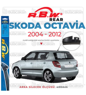 RBW Arka Silecek Skoda Octavia HB 2004-2012 ile uyumlu (Siyah)