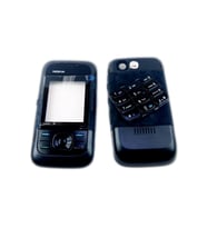 Nokia 5200 Kapak Nokia 5200 uyumlu Siyah Renk Ön Kapak Arka Kapak Tuş Takımı
