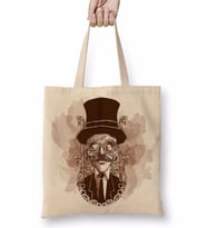 Steampunk Bez Çanta Uzun Saplı