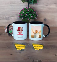 Asker Hediyesi Kupa Bardak Siyah Fotoğraflı