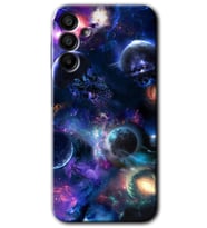 Galaxy A15 Kılıf HD Desen Baskılı Kılıf - Gezegen Karışımı