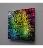 RENKLERİN GEÇİŞİ KANVAS TABLO 120x120cm (Karışık)