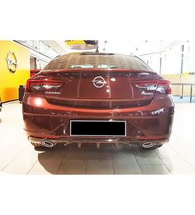 Opel insignia B Opc Difüzör Parlak Siyah Plastik Egzoz Görünüm 2017 - 2023 Arka-difizör-bodykit-ek