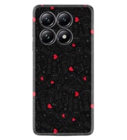 Xiaomi 14T Pro Kılıf Boutique Baskılı Resimli Siyah Kalp ve Ok Pcode -064