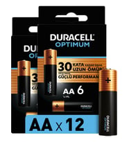 Duracell Optimum Aa Pil, 1,5 V Lr6 MN1500, 12’lı Paket