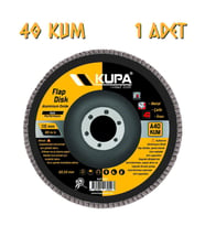 Kupa Katlı Flap Disk Zımpara A40 Kum (Sarı)