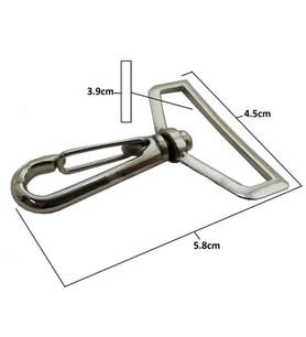 10 Adet Çanta Kayış Metal Zammak Kanca Büyük Boy Valiz Kilidi