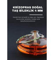 Krizopras Doğal Taş Bileklik 4 Mm ( Iyimserlik Ve Neşe )