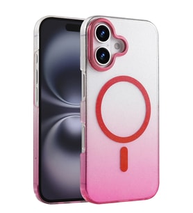 Pilelistore   Apple iPhone 16 Glossy Magsafe Kapak - Pembe