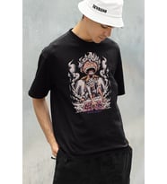 Çizgi Film Monkey D. Luffy Baskılı Unisex Oversize Tişört
