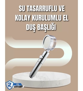 360° Ayarlanabilir Çok Fonksiyonlu Duş Başlığı