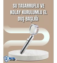 360° Ayarlanabilir Çok Fonksiyonlu Duş Başlığı
