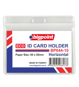 Bigpoint Eco Kart Poşeti Yatay 85x55mm x 100 Adet