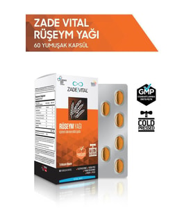 Zade Vital Ruşeym Yağı 500 mg 60 Kapsül