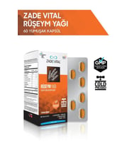 Zade Vital Ruşeym Yağı 500 mg 60 Kapsül