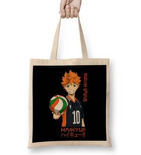 Haikyuu Shoyo Hinata Bez Çanta Uzun Saplı