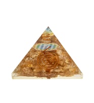 Sitrin Doğal Taş Organit Piramit - 6cm (Karışık)