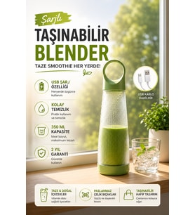 Dış Mekan Kullanımına Uygun Taşınabilir Smoothie Blenderı